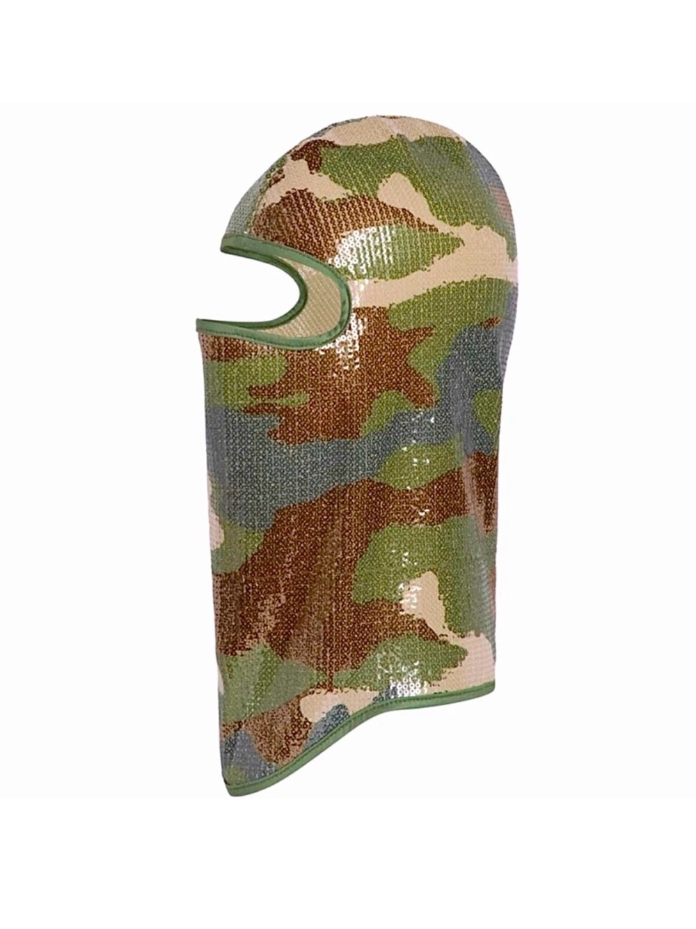 Adidas x Ivy Park Beyoncé Sequin Camouflage Balaclava - Green/Brown/Tan